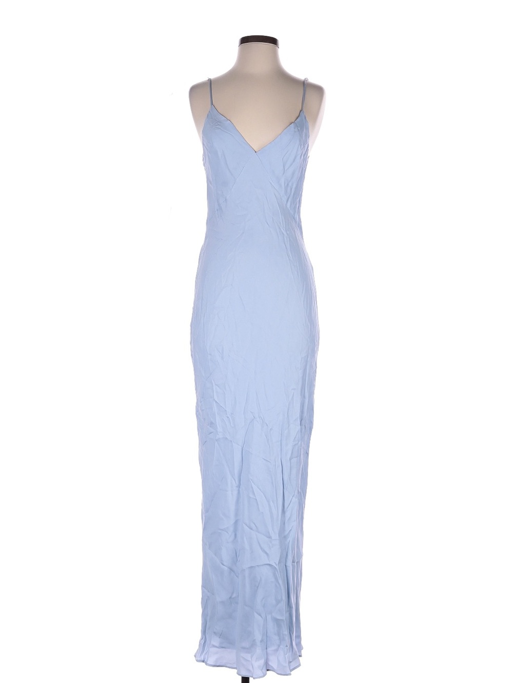 DISSH Pale Blue Spaghetti Strap Maxi Slip Dress